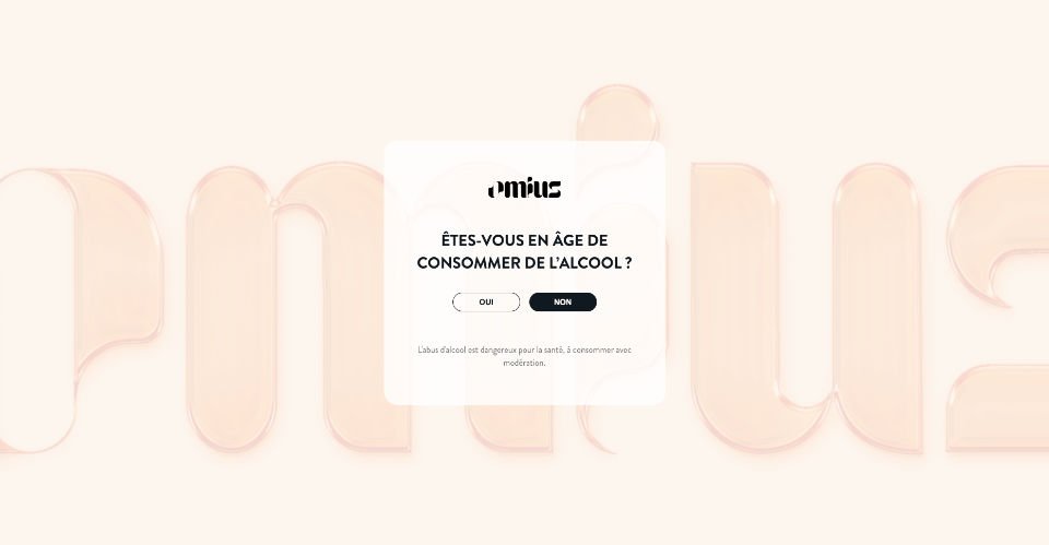 Alerte Légal Alcool - Site vitrine d'Omius