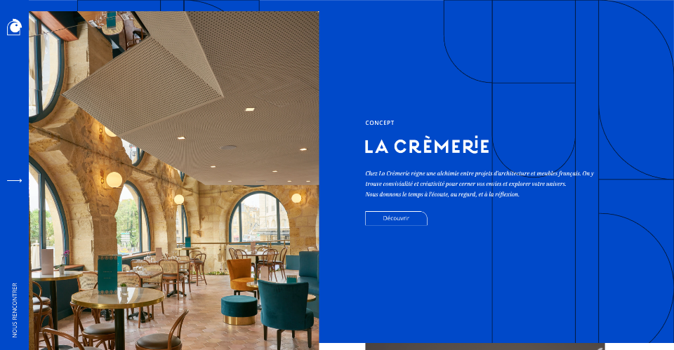 Héro de la page marque du site de La Crèmerie